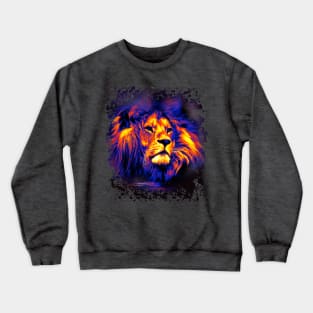 Rainbow Lion - Your animal guide giving you courage and bravery. Crewneck Sweatshirt